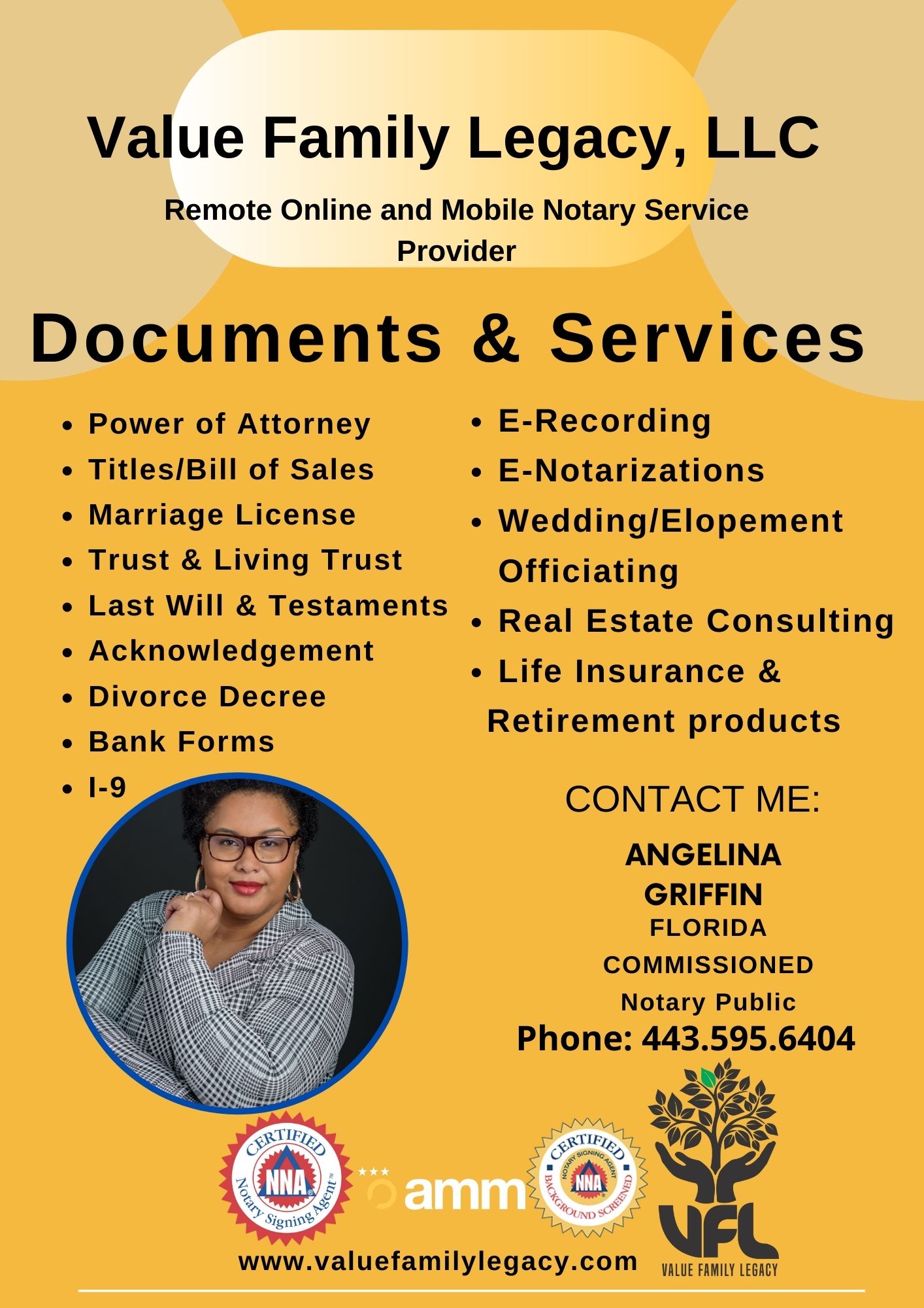 Notary Public by Value Family Legacy, LLC in Orlando, FL Alignable