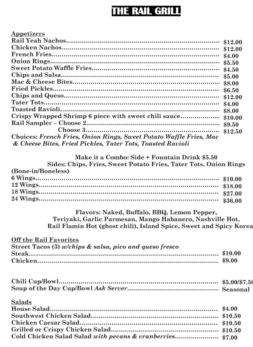 The Rail Bar Grill by Rusted Rail Golf Grill Events in Crandall