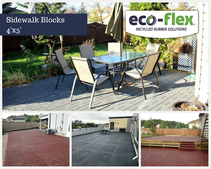 Sidewalk Blocks 2'x3', 4'x5' by EcoFlex / Champagne Edition Inc in