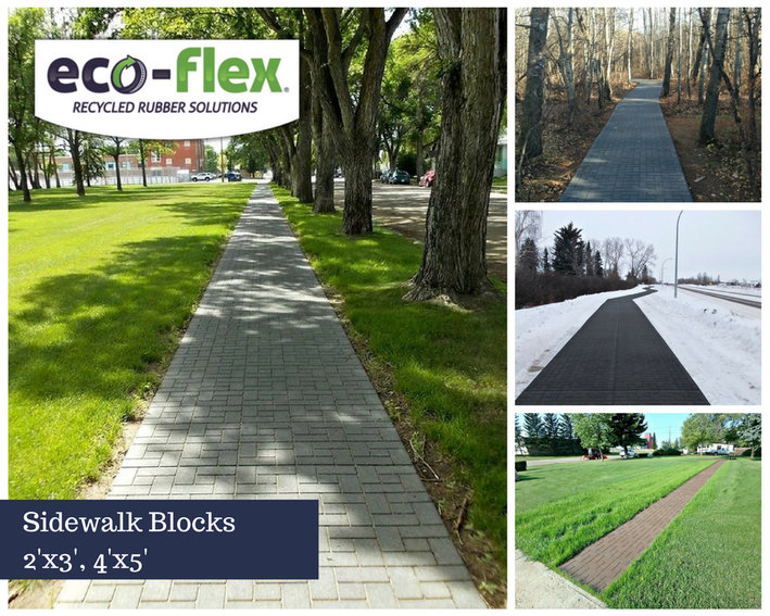 Sidewalk Blocks 2'x3', 4'x5' by EcoFlex / Champagne Edition Inc in