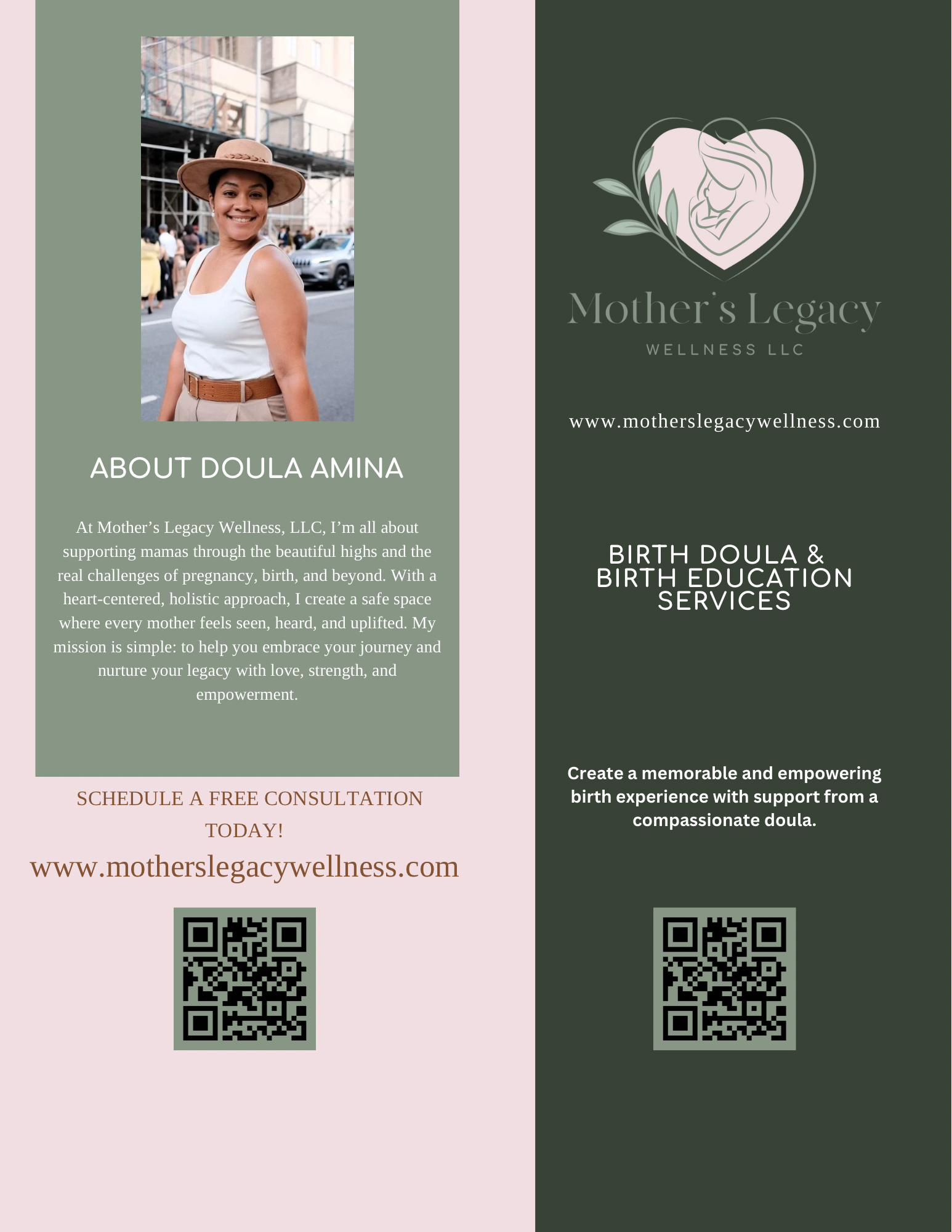 Birth Doula accepting new referrals by Mothers Legacy Wellness LLC in