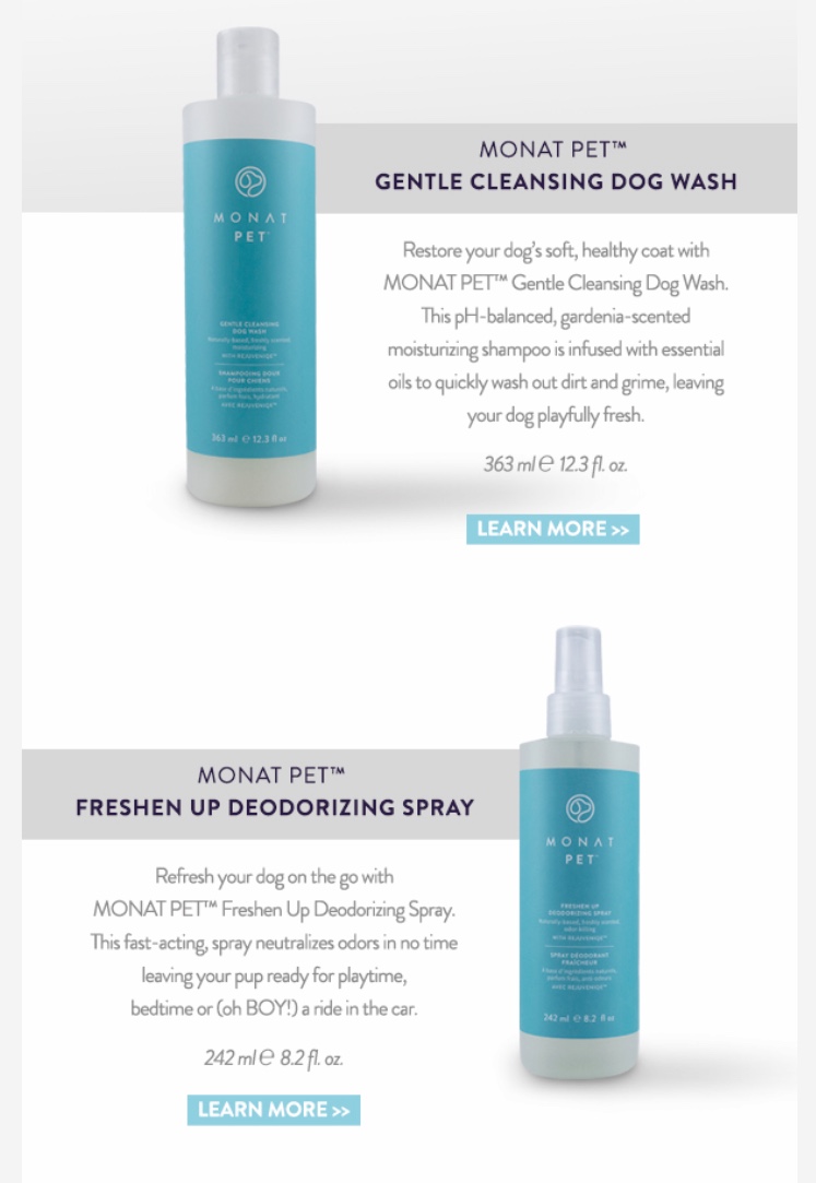 monat dog spray