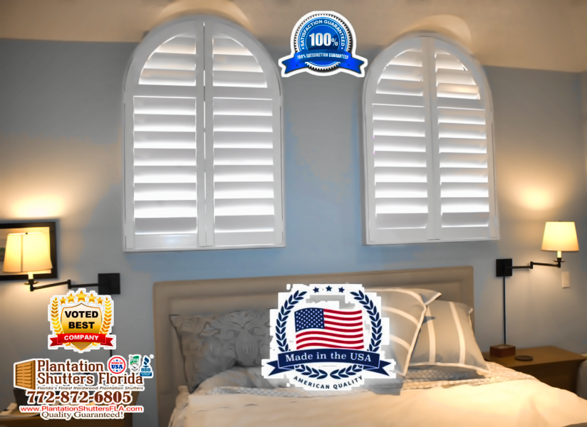 Plantation Shutters Arches Window Treatments Interior Shutters in