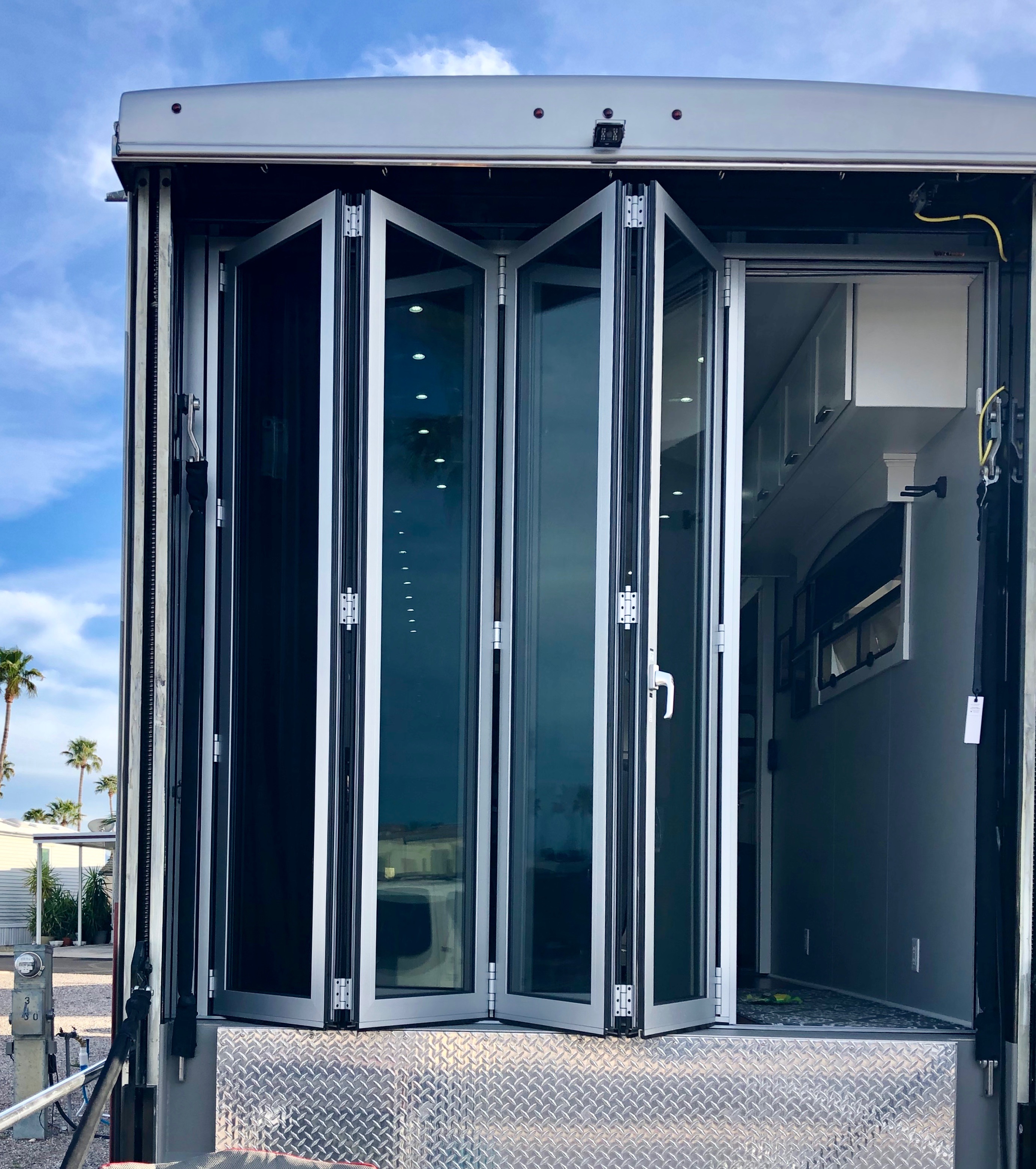 EZ FOLDADOOR CUSTOM MOTORHOME TRANSFORMATION by EZ FOLDADOOR BIFOLD PATIO DOORS in Anaheim