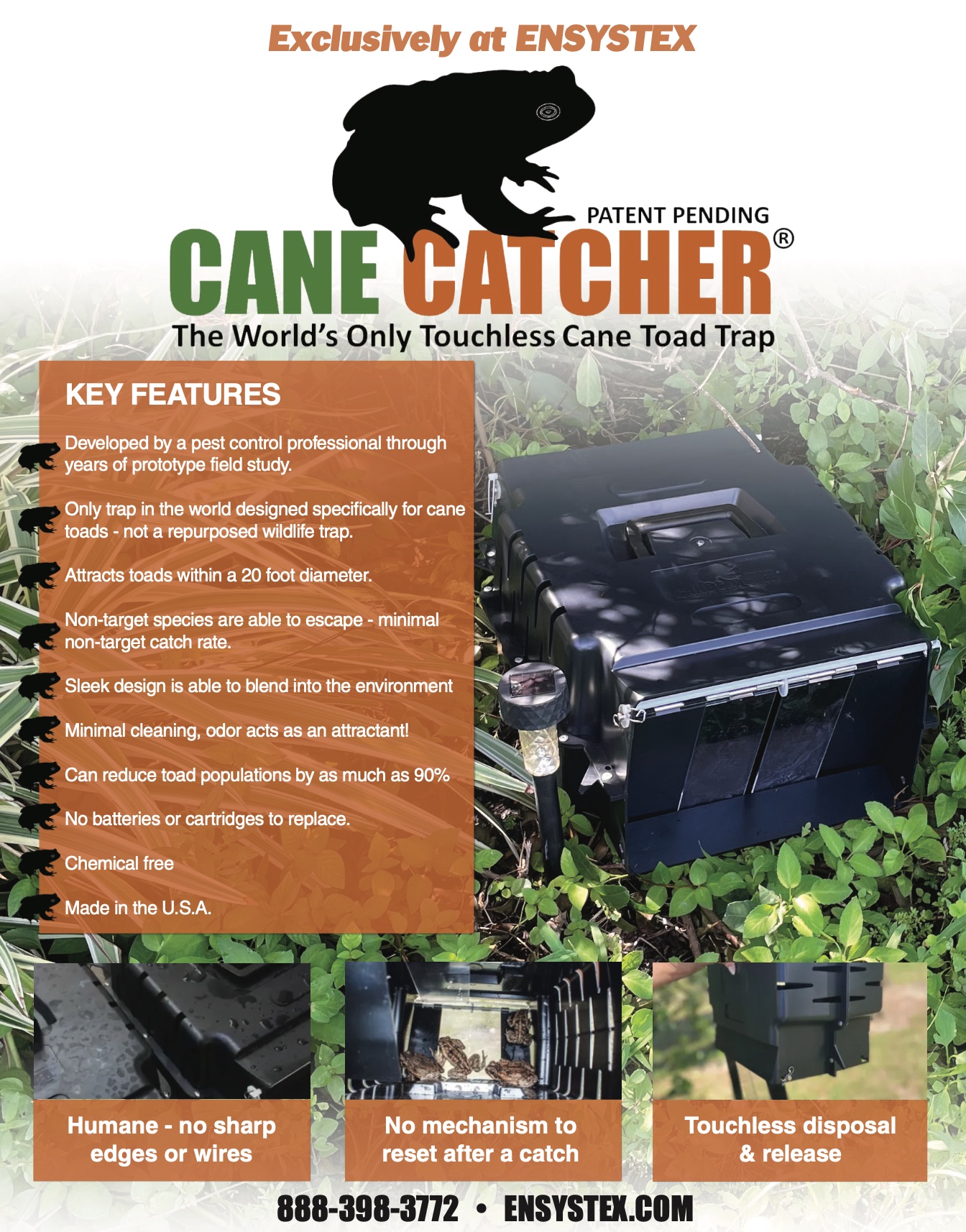 Cane Catcher Cane Toad Trap by Ensystex, IncSouthwest Florida in Cape